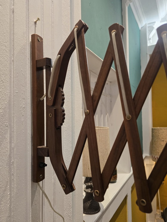 Image 1 of Lampada a forbice vintage in teak