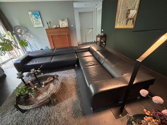 Leonie B-Flat Ecksofa, schwarzes Leder – Leolux, Leather (photo 3 of 5)