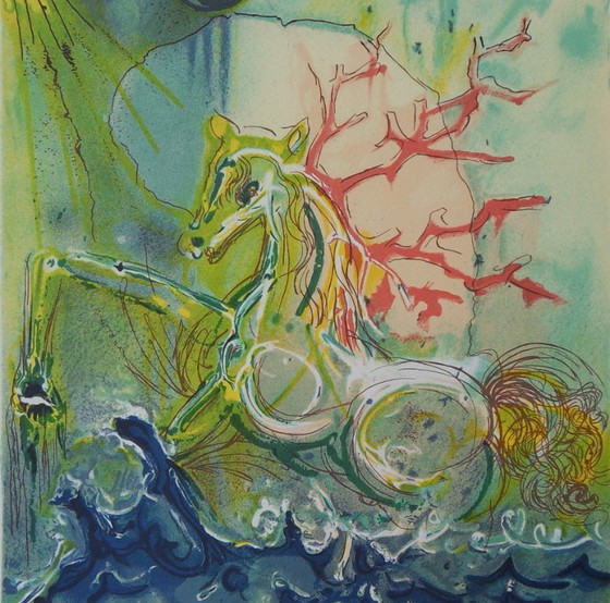 Salvador Dali: The Horses, Neptune, Signed Lithograph – Lithographs & prints, Paper (photo 4 of 6)