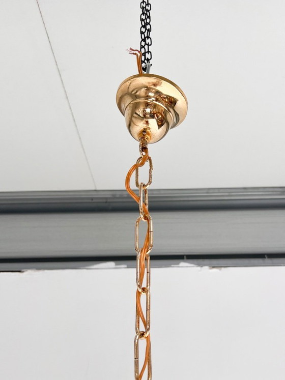 Image 1 of Italienischer Cascata-Kronleuchter mit Murano-Anhängern, 1970er Jahre