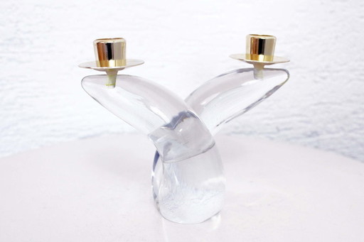Chandelier en verre Schneider