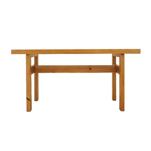 Danish Solid Pine Dining Table in Scandinavian Modern Style, 1980s – eettafels, Wood