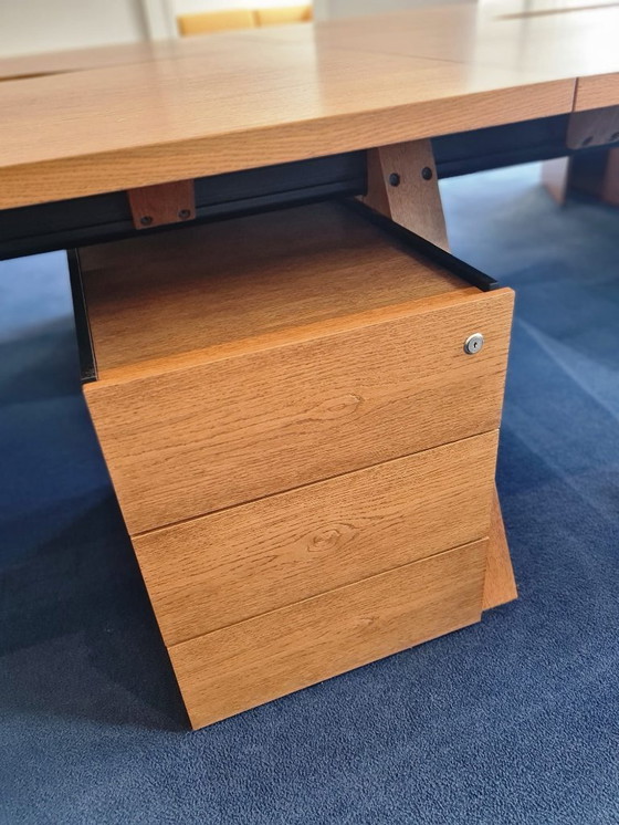 Image 1 of Design Office Furniture Set (single items for sale, too: 1 large and 1 small fully equipped desk, Sofa, 3 Chairs, Carpet)