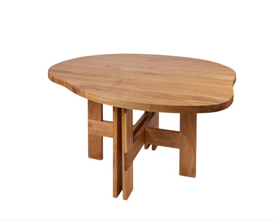 Image 1 of Tavolo da fattoria Frama Trestle Pond, rovere naturale