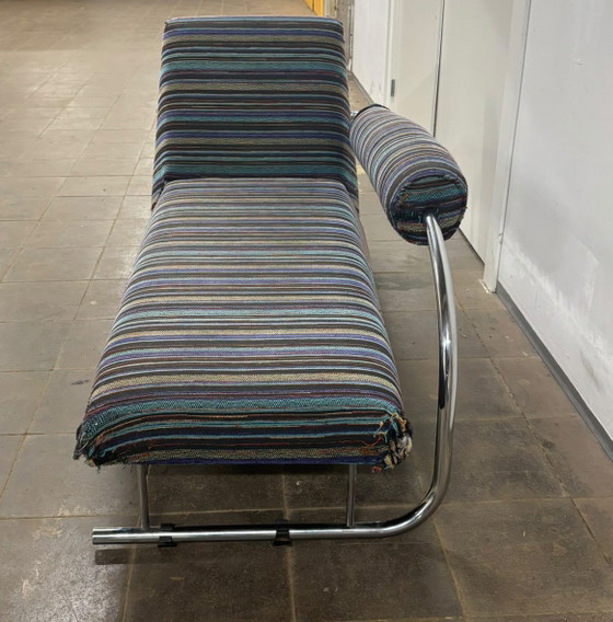 Chaise Longue "Karel Doorman" Van Rob Eckhardt – Chaises longue, Metal, Textile (photo 4 of 8)