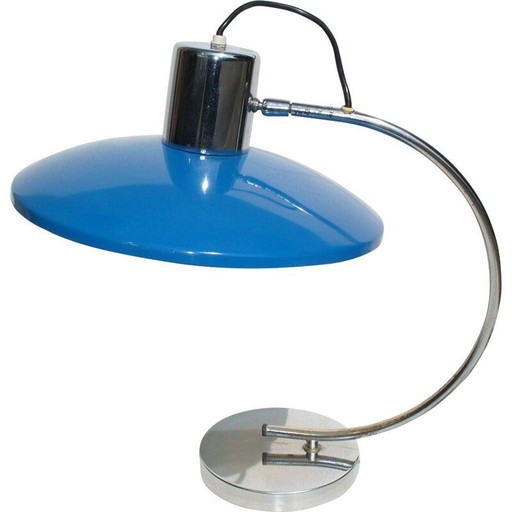 Lampe de table italienne vintage Bluazur,1960s