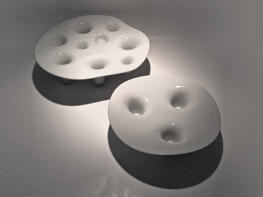 Willem Noyons candlestick fruit bowl set