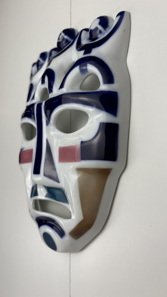 Image 1 of Sargadelos Spaans vintage design porseleinen wand masker