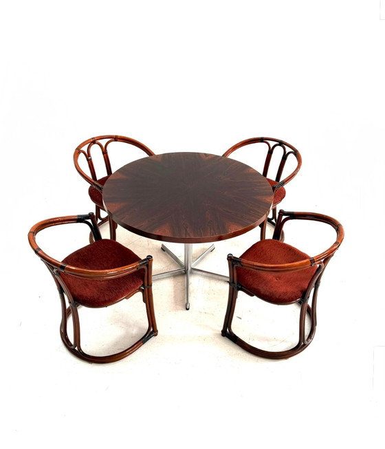Set da pranzo vintage, anni '60 – Cromo, Legno (photo 4 of 14)