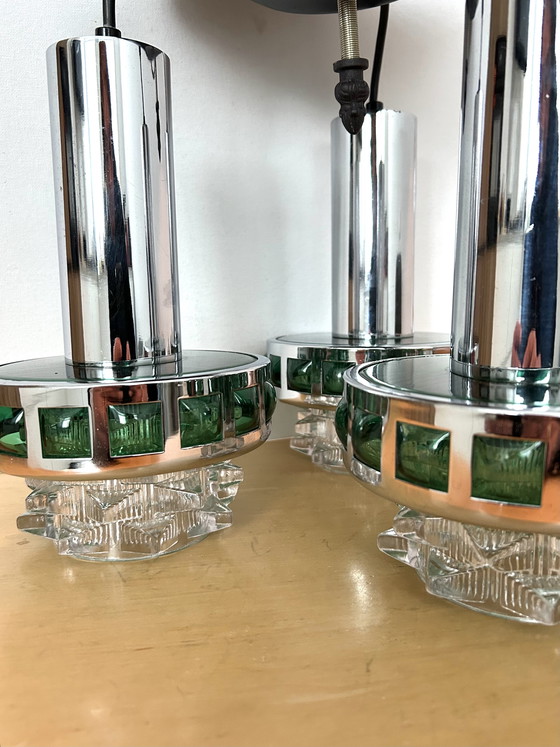 Image 1 of Lampada a cascata gigantesca dell'era spaziale