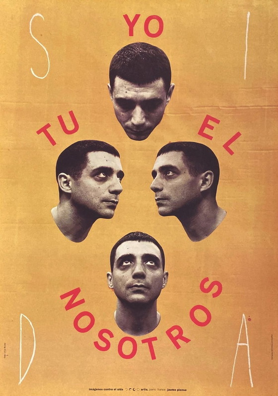 Image 1 of Jaume PLENSA Yo Tu El Nosotros (SIDA) original poster 1994
