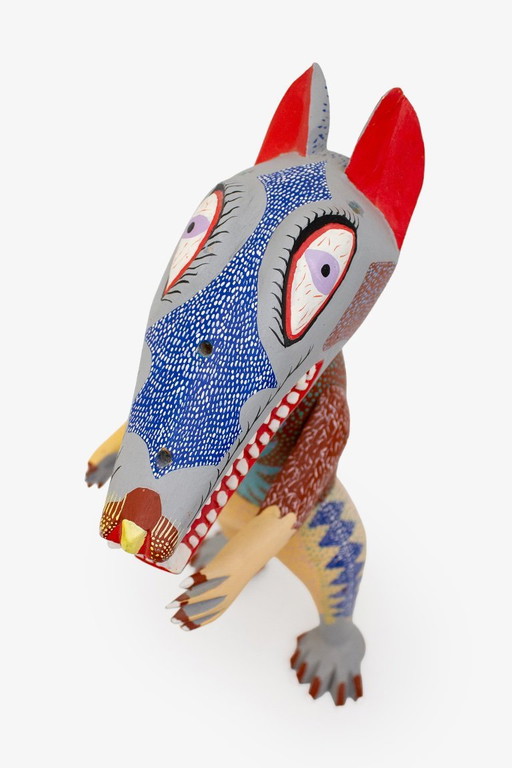 Estatua mexicana de Alebrije hecha a mano de los años 70 Ayeta Ramírez Oaxaca