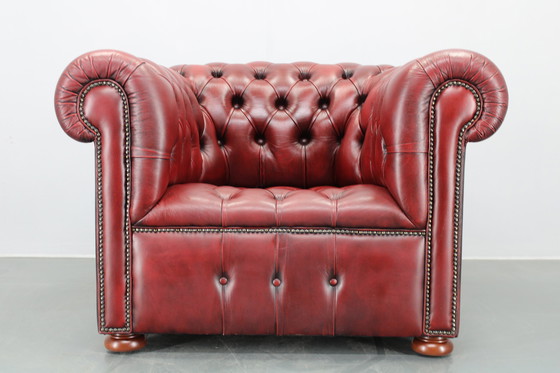 Image 1 of Vintage Leather Armchair, Czechoslovakia