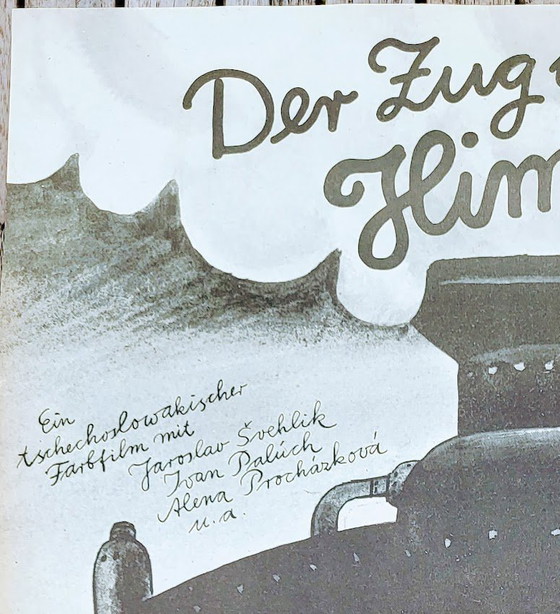 Image 1 of De trein naar het station Himmel Poster Kinderfilm Duitsland 