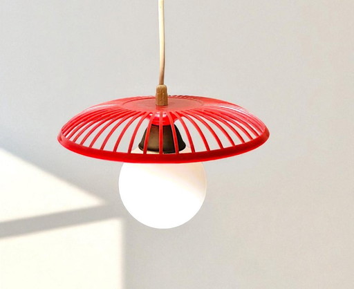 Retro red kitchen hanging pendant lamp