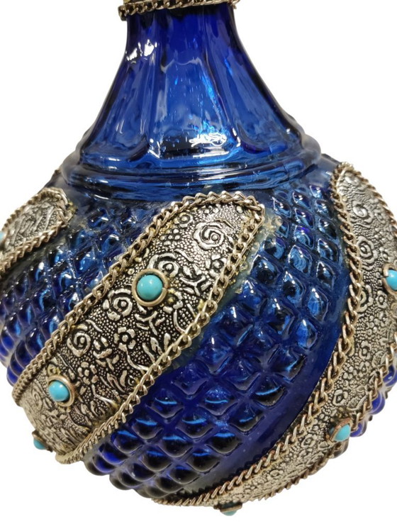 Image 1 of Vintage Kobalt Blau Vase aus dem 1950er Jahre Handverlesen von JansVintage 