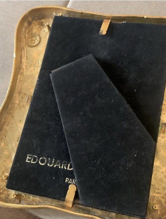 Gouden fotolijst gesigneerd Edouard Rambaud Parijs – Vintage Franse gouden lijst met sculpturaal ontwerp (photo 6 of 6)