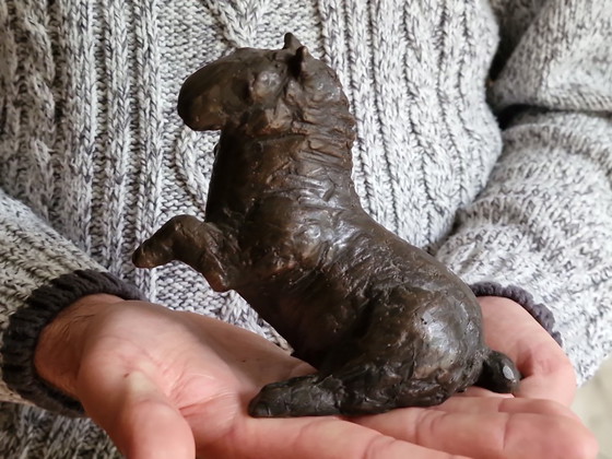 Image 1 of Kleine Bronzeskulptur eines Pferdes, Arthur Spronken?