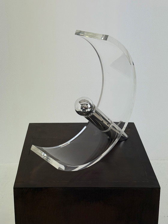 Image 1 of Lampe de table en plexiglas de François Arnal pour Atelier A