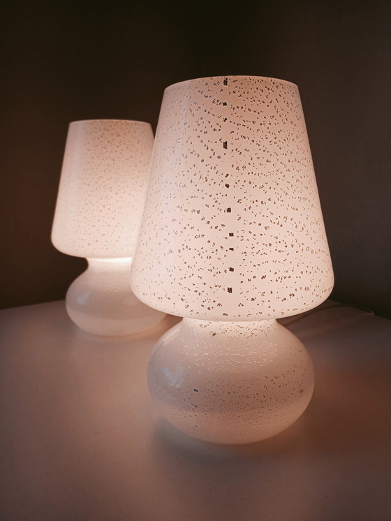 Image 1 of Coppia di lampade fungo in vetro di Murano