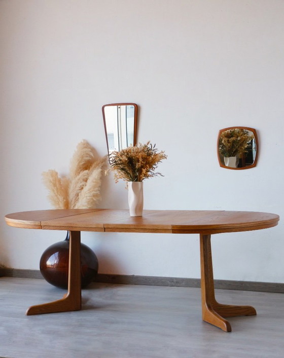 Image 1 of Extendable Vintage Oak Dining Table | Scandinavian Design