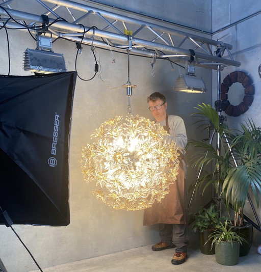 XL Vintage Venini ‘Esprit’ chandelier (early edition) - Toni Zuccheri