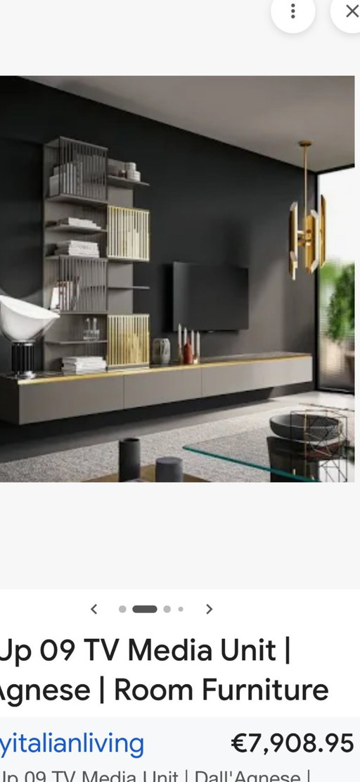 Designer wandmeubel – vitrinekasten, Wood, Metal (photo 2 of 5)