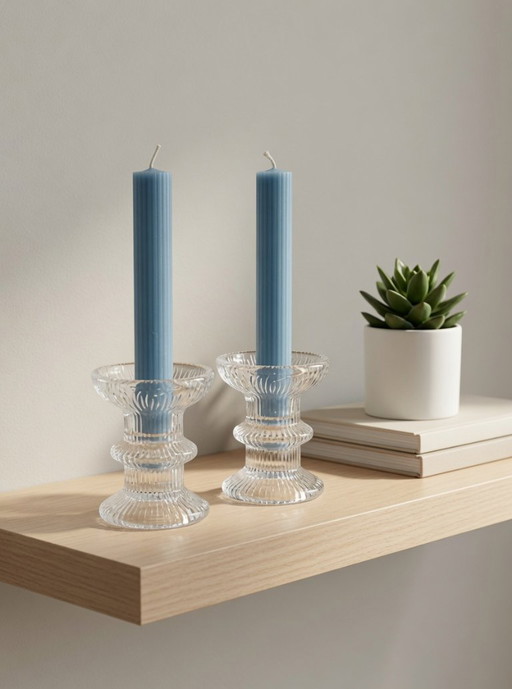 (W004) Prachtige vintage Iittala Festivo kandelaars (set van 2) - Timo Sarpaneva