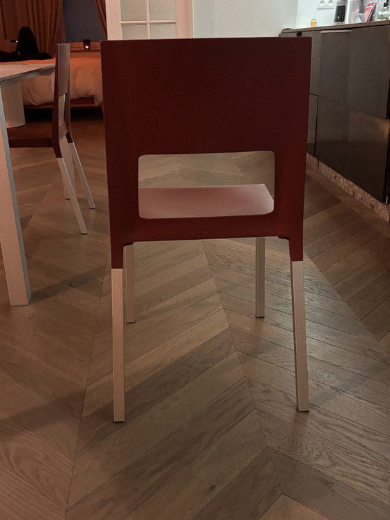 Image 1 of 4x Kristalia FACE chairs red | designer chairs | set of 4