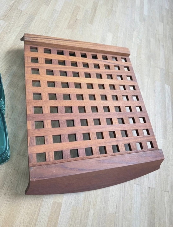 Plateau Dansk par Jens Harald Quistgaard – Accessoires de table, Verre, Bois (photo 8 of 9)
