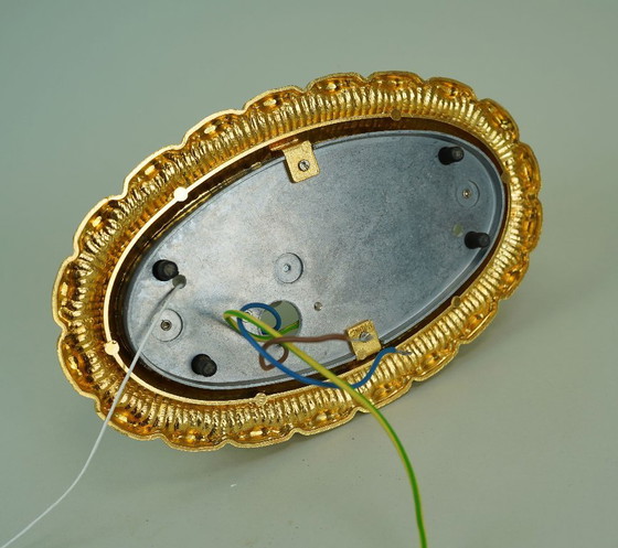 Mid Century Lampada a bacchetta Limburg A 234 Opalglas Aluminium Vergoldet 70er 80er Jahre (photo 15 of 15)