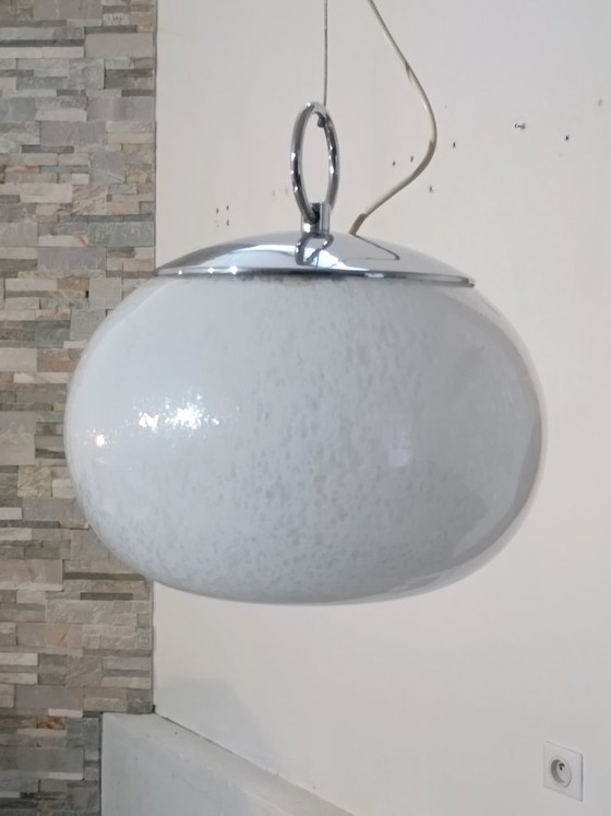 Murano glass pendant lamp by Mazzega, 1970s (photo 3 of 6)