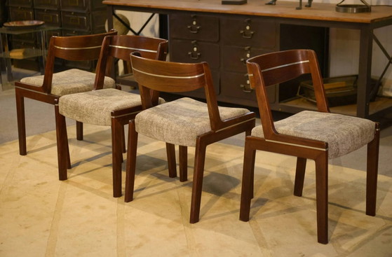 Set of 4 Scandinavian chairs from the 1960s. – Dining chairs, Wood (photo 10 of 11)