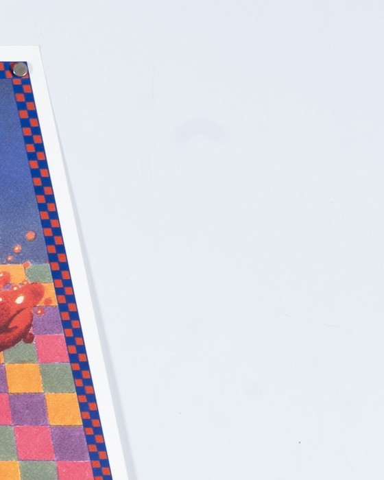 Image 1 of Campari – 1992 – Poster pubblicitario vintage originale di Milton Glaser – Pop Art – 89x66/27 cm Trapezio