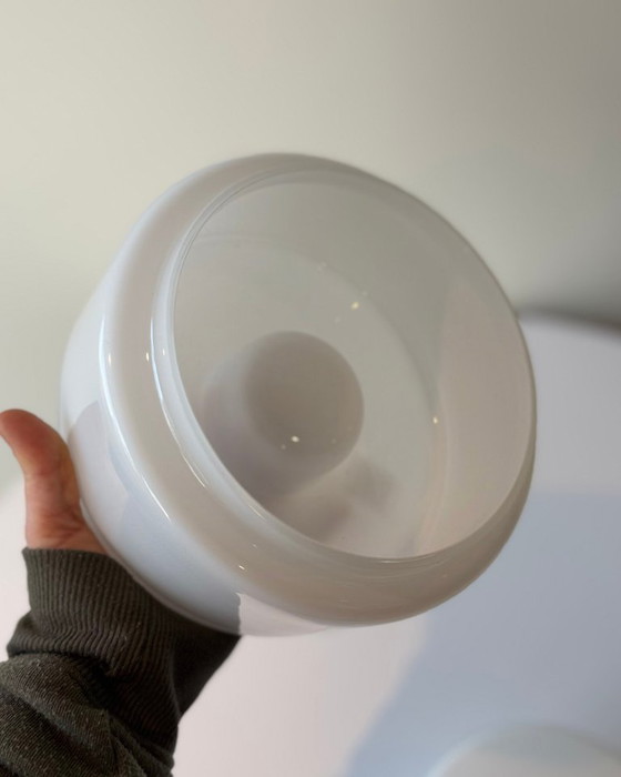 Image 1 of Vintage Zwiesel Opaline Tealight Holders — Set of Two