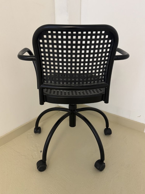 Sedia da ufficio nera De Padova 'SILVER', design di Vico Magistretti – Sedie da ufficio, Plastic, Metal (photo 3 of 9)