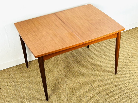 Image 1 of Uitschuifbare Scandinavische teakhouten eettafel, 1960