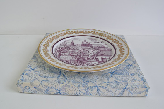 Image 1 of Piatto decorativo vintage Epiag Orion (Praga) con motivo
