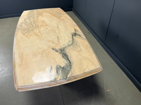 Image 1 of Vintage marmeren eettafel, jaren 70