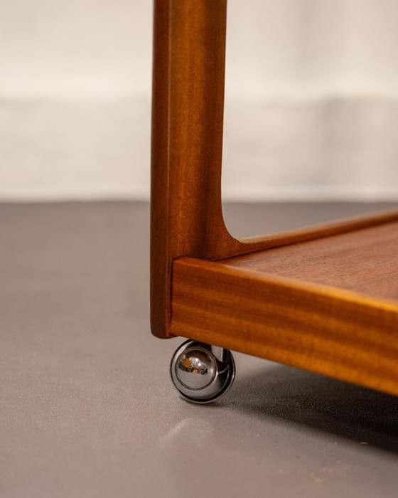Image 1 of Mid Century Teak Trolleytafel van Opal Möbel, Duitsland, circa 1960