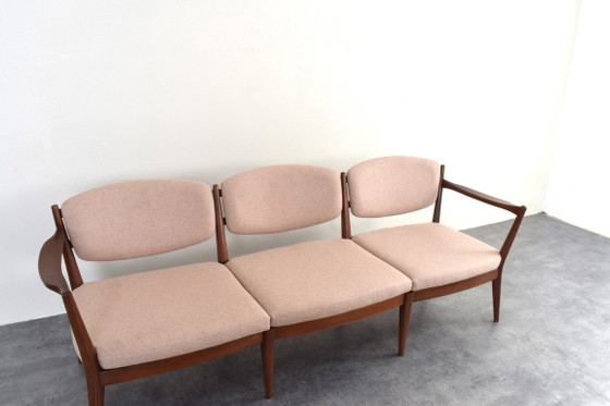 Norwegian Teak Sofa by Fredrik A. Kayser & Adolf Relling for Arnestad Bruk, 1950s – 3-5 seaters, Wood, Wool (photo 15 of 19)