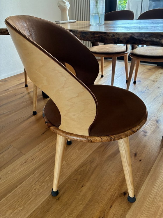 Image 1 of Exclusive solid olive wood tabletop / designer dining table