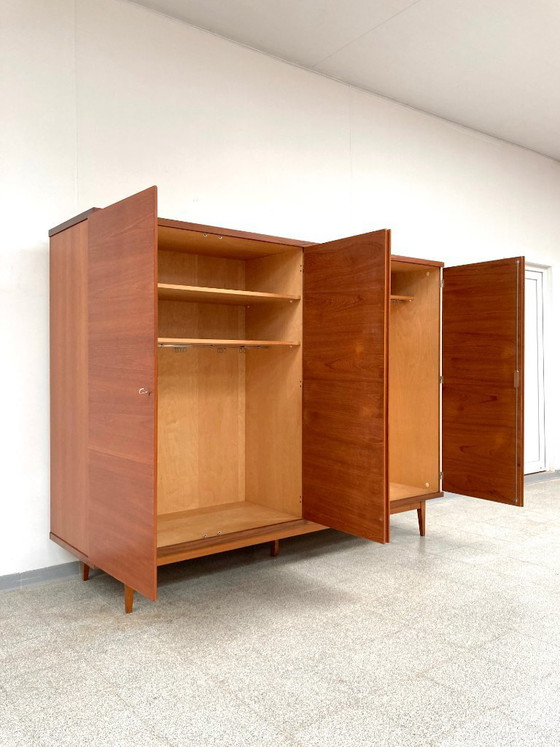 Image 1 of Mid-century vintage teak kleerkast/wandkast 1960's