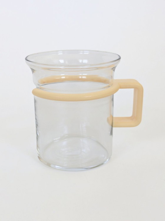 Image 1 of Bodum Bistro Glass Cup Set of 4 Carsten Jørgensen 1980s Danish Design Butter Yellow