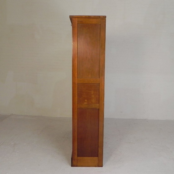 Image 1 of Eichenschrank mit Rollläden und 3 Rollläden, 180 cm hoch, 1950er Jahre