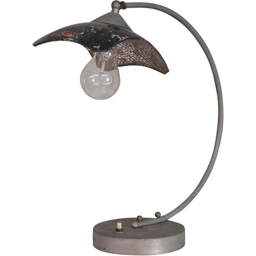 Vintage mercury glass lamp, 1950s