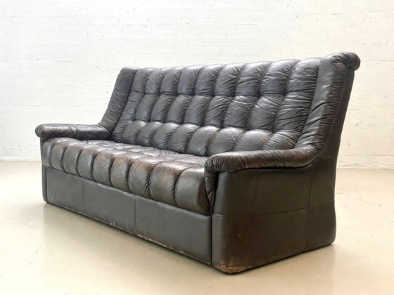 Vintage Leather Sofa Modular Style, 1970s – 3-5 seaters (photo 6 of 13)