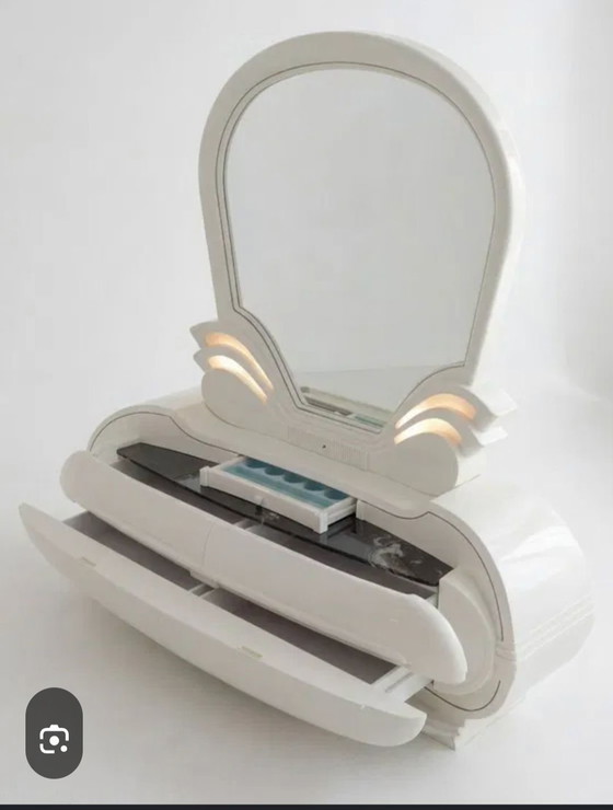 Kaptafel Space Age Italiaans jaren 70 – Fonte del mobile, Glas, Kunststof (photo 7 of 7)