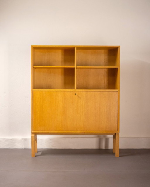 Oak Higboard or Shelving by Marian Grabińsky for Ikea Möbel, Sweden, 1960's