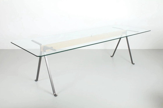 Enzo Mari Frate for Driade 230 cm Vintage Anni '80 – Tavoli da pranzo, Vetro, Legno (photo 3 of 5)